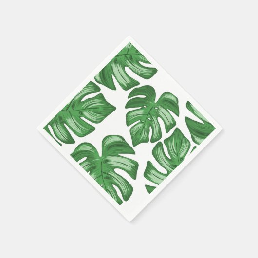 Split Leaf Philodendron Tropenpapier Napkins Serviette (Ecke)