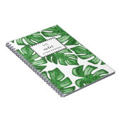 Split Leaf Philodendron Tropical Custom Notebook Notizblock (Rechte Seite)