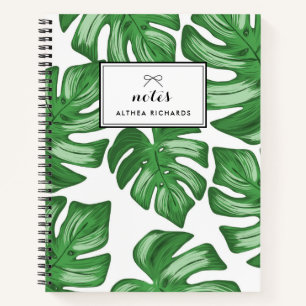 Split Leaf Philodendron Tropical Notebook Notizblock