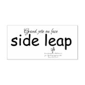 Split Leap Gummistempel (Prägung)