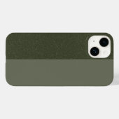 Split Moss Green iPhone 14 Case - individuell anpa (Rückseite (Horizontal))