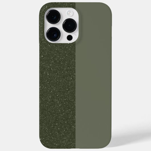 Split Moss Green iPhone 14 Pro Max Case (Custom) (Rückseite)