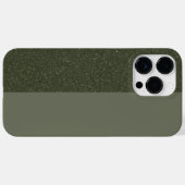 Split Moss Green iPhone 14 Pro Max Case (Custom) (Rückseite (Horizontal))
