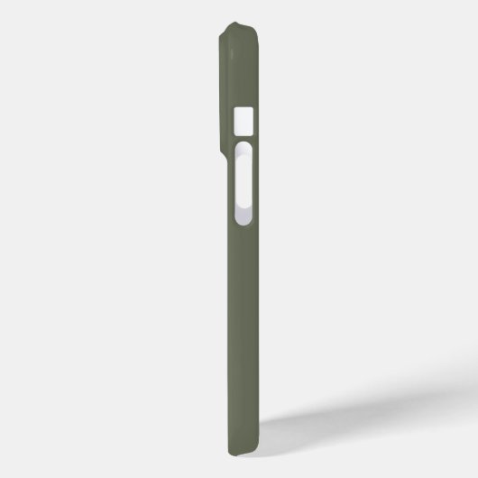 Split Moss Green iPhone 15 Pro Fall - Custom Case-Mate iPhone Hülle (Rückseite / Links)