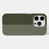 Split Moss Green iPhone 15 Pro Fall - Custom Case-Mate iPhone Hülle (Rückseite (Horizontal))