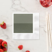 Split Moss Green Party Napkin - individuell anpass Serviette (Beispiel)