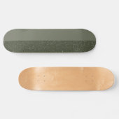 Split Moss Green Skateboard | Matte & Textured (Horizontal)