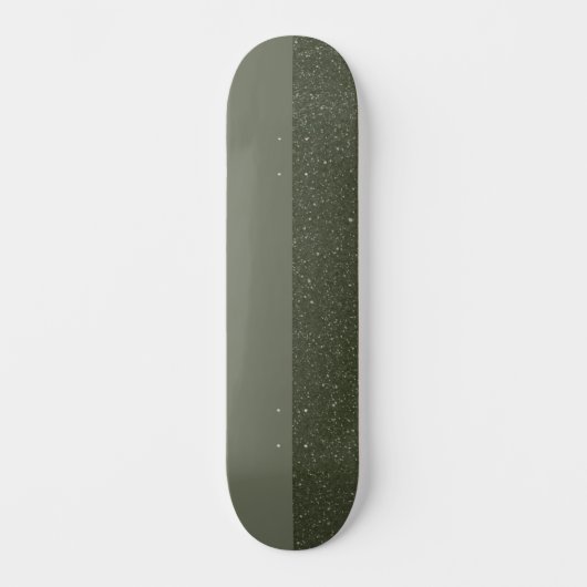 Split Moss Green Skateboard | Matte & Textured (Vorderseite)