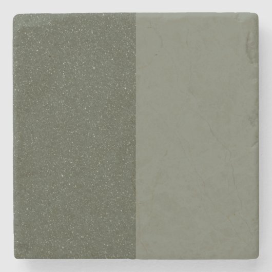 Split Moss Green Stone Untersetzer - Textured & Ma (Vorderseite)