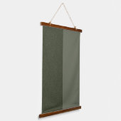 Split Moss Green Wall Tapestes - Anpassbar Wandteppich Mit Holzrahmen (Gewinkelt)