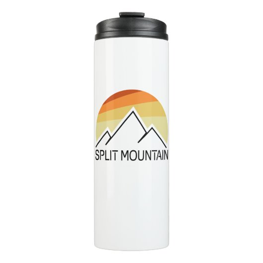 Split Mountain California Retro Thermosbecher (Vorderseite)
