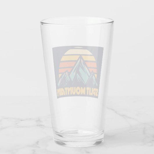 Split Mountain California Retro Türkis Glas (Rückseite)