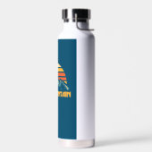 Split Mountain California Retro Türkis Trinkflasche (Links)