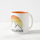 Split Mountain California Retro Zweifarbige Tasse (VorderseiteRechts)