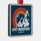 Split Mountain California Sun Eagle Ornament Aus Metall (Rechts)