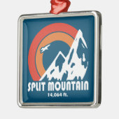 Split Mountain California Sun Eagle Ornament Aus Metall (Links)