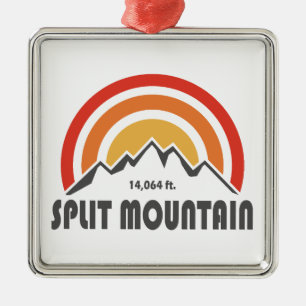 Split Mountain Kalifornien Ornament Aus Metall