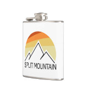 Split Mountain Kalifornien Retro Flachmann (Links)