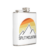Split Mountain Kalifornien Retro Flachmann (Rechts)