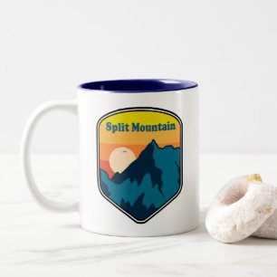Split Mountain Kalifornien Sonnenaufgang Zweifarbige Tasse