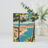 Split Nostalgic Postkarte (Stehend Vorderseite)
