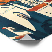 Split Nostalgic Travel Poster (Ecke)