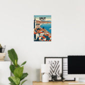 Split Nostalgic Travel Poster (Heimbüro)