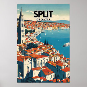 Split Nostalgic Travel Poster