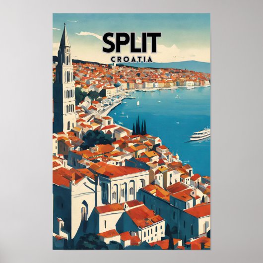 Split Nostalgic Travel Poster (Vorne)