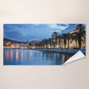 Split Promenade in Kroatien Badhandtuch Set