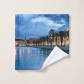 Split Promenade in Kroatien Badhandtuch Set (Waschlappen)