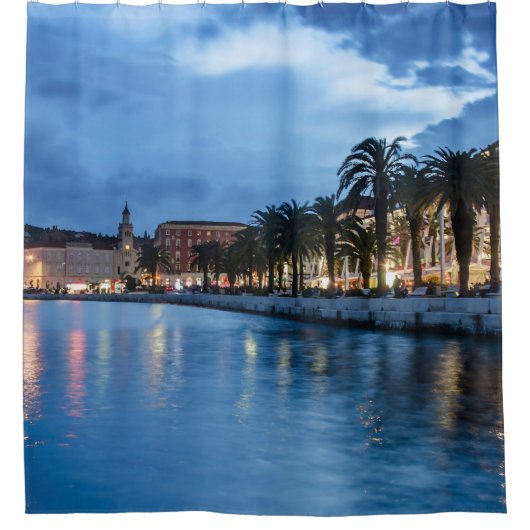 Split Promenade in Kroatien Duschvorhang (Vorderseite)