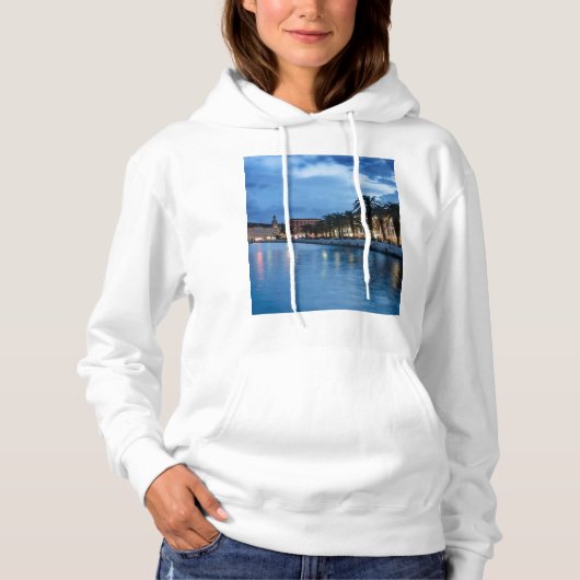 Split Promenade in Kroatien Hoodie (Vorderseite)
