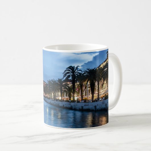 Split Promenade in Kroatien Kaffeetasse (VorderseiteRechts)
