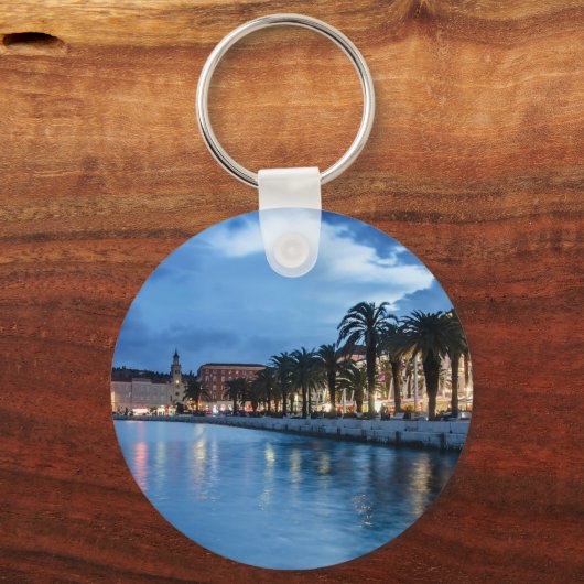 Split Promenade in Kroatien Schlüsselanhänger (Vorderseite)