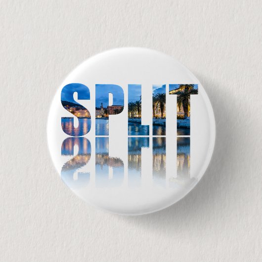Split Promenade Text in Kroatien Button (Vorderseite)