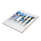 Split Promenade Text in Kroatien Fliese (Seite)