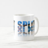 Split Promenade Text in Kroatien Kaffeetasse (VorderseiteRechts)