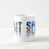 Split Promenade Text in Kroatien Kaffeetasse (Mittel)