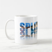 Split Promenade Text in Kroatien Kaffeetasse (Links)
