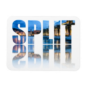 Split Promenade Text in Kroatien Magnet