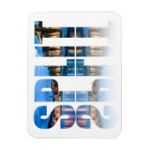 Split Promenade Text in Kroatien Magnet (Vertikal)