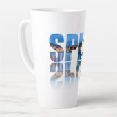 Split Promenade Text in Kroatien Milchtasse (Linke Ecke)