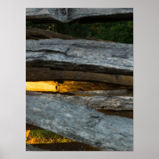 Split Rail Abstract Poster (Vorne)