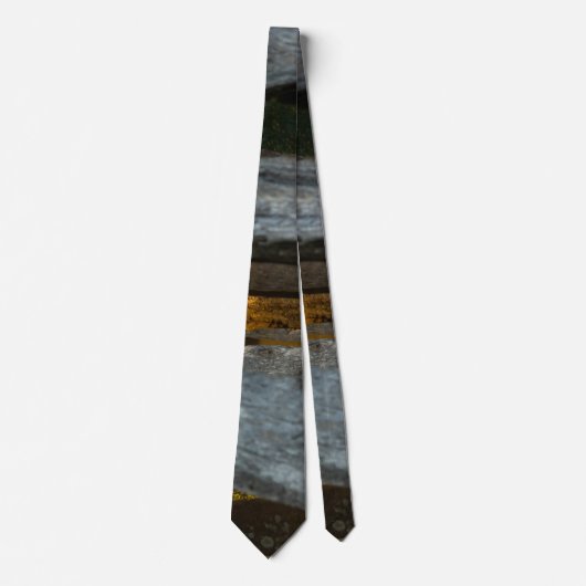 Split Rail Abstrakt Neck Tie Krawatte (Vorderseite)