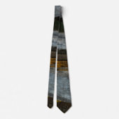 Split Rail Abstrakt Neck Tie Krawatte (Rückseite)