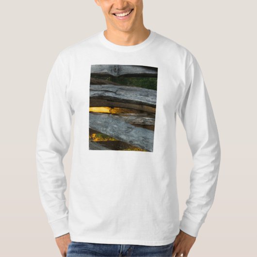Split Rail Abstrakt T-Shirt (Vorderseite)