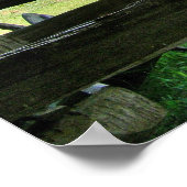 Split Rail Fence and Barn Poster (Ecke)