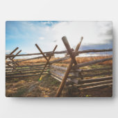 Split Rail Fence at Gettysburg Fotoplatte (Vorderseite)
