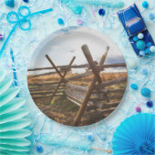 Split Rail Fence at Gettysburg Pappteller (Party)